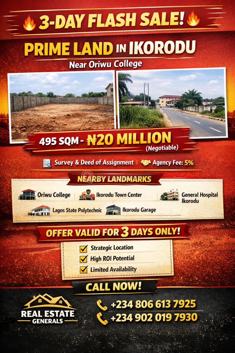 Residential Land For Sale Near Oriwu College Ikorodu Lagos - 7