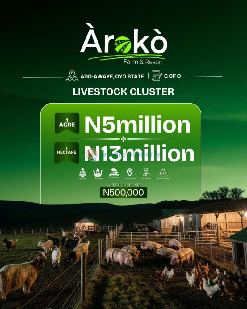 Land For Sale Aroko Farm And Resort Oyo  - 4