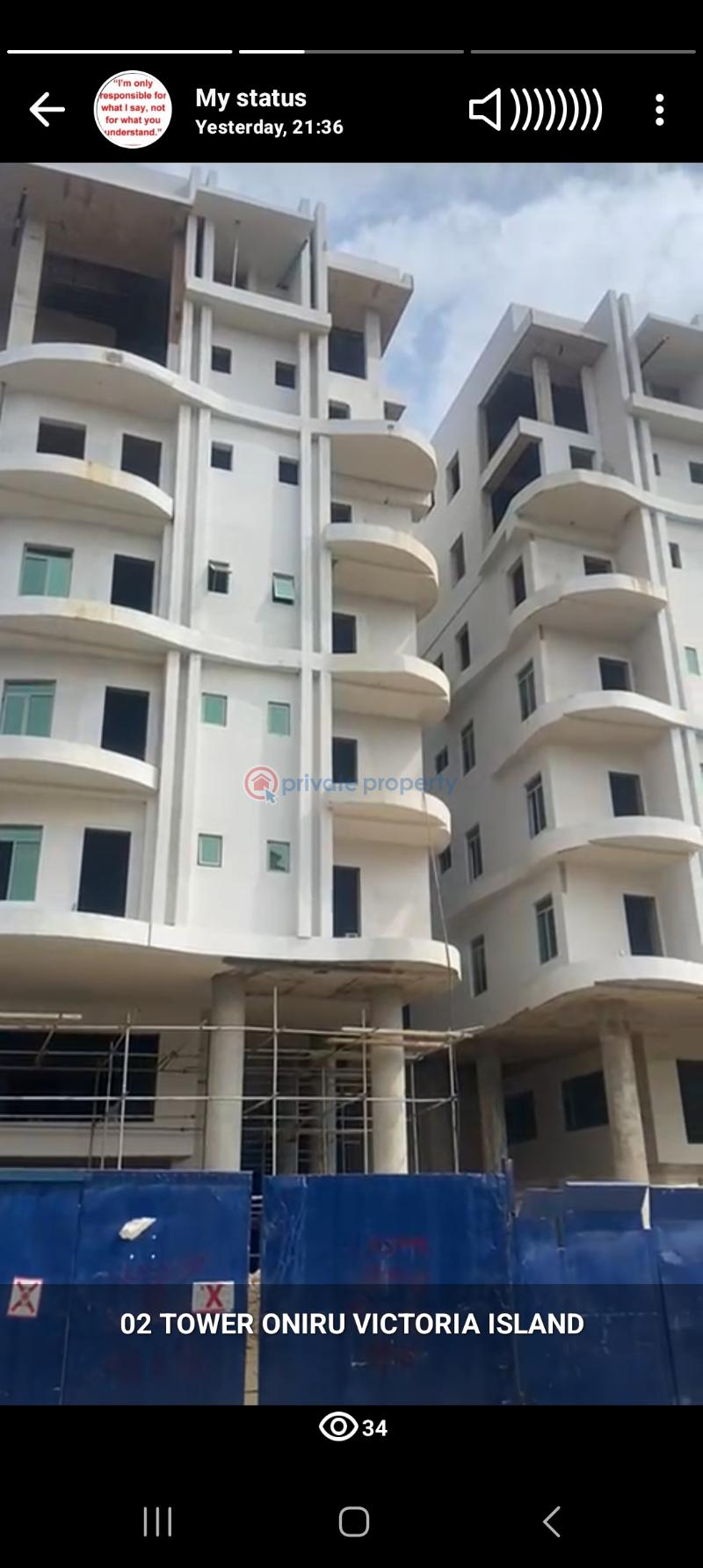 2 bedroom Shared Apartment For Sale . Oniru Victoria Island Lagos - 1