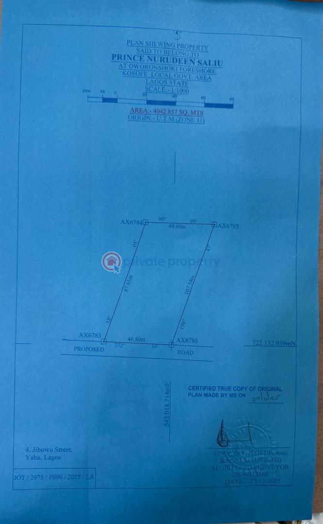 Land For Sale Oworonshoki Kosofe/Ikosi Lagos - 2