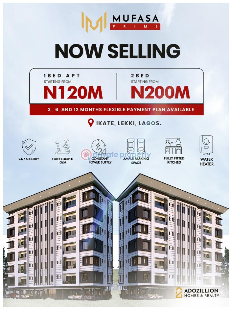 1 bedroom Block Of Flats For Sale Mufasa Prime Estate Ikate Lekki Ikate Elegushi Lekki Lagos - 0