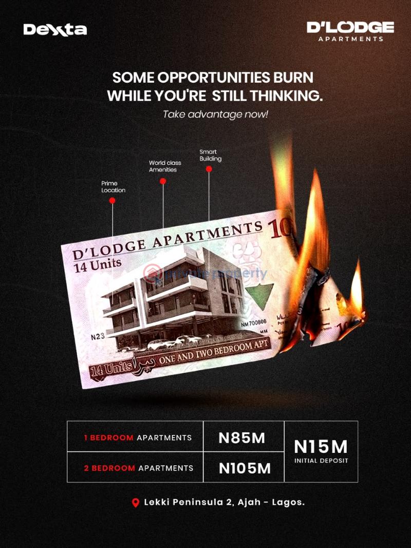 1 bedroom Block Of Flats For Sale D'lodge Apartment Lekki Peninsula Scheme Ii Abraham Adesanya Abraham Adesanya Ajah Lagos