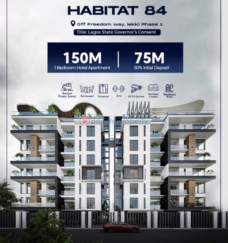 1 bedroom Block Of Flats For Sale Off Freedom Way Lekki Lagos Lekki Phase 1 Lagos