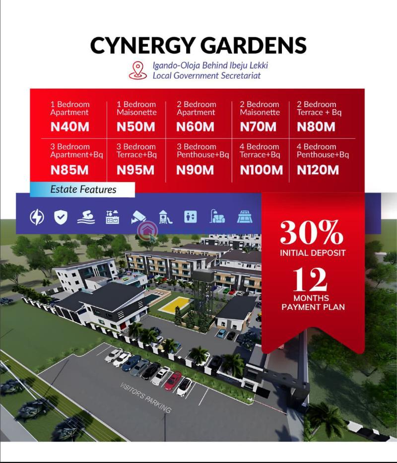 1 bedroom Block Of Flats For Sale Igando Oloja, Cynergy Gardens Alatise Ibeju-Lekki Lagos