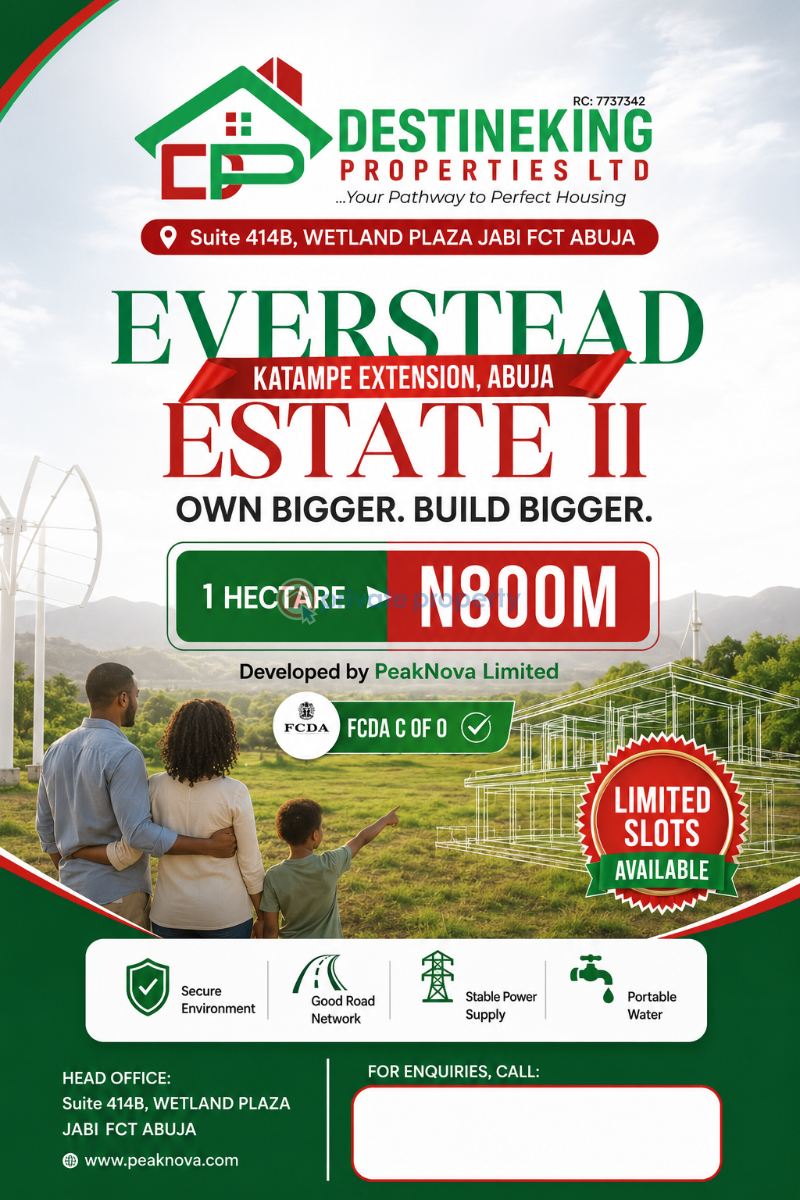 Residential Land For Sale Everstead Katampe Ext. Abuja Phase 2 