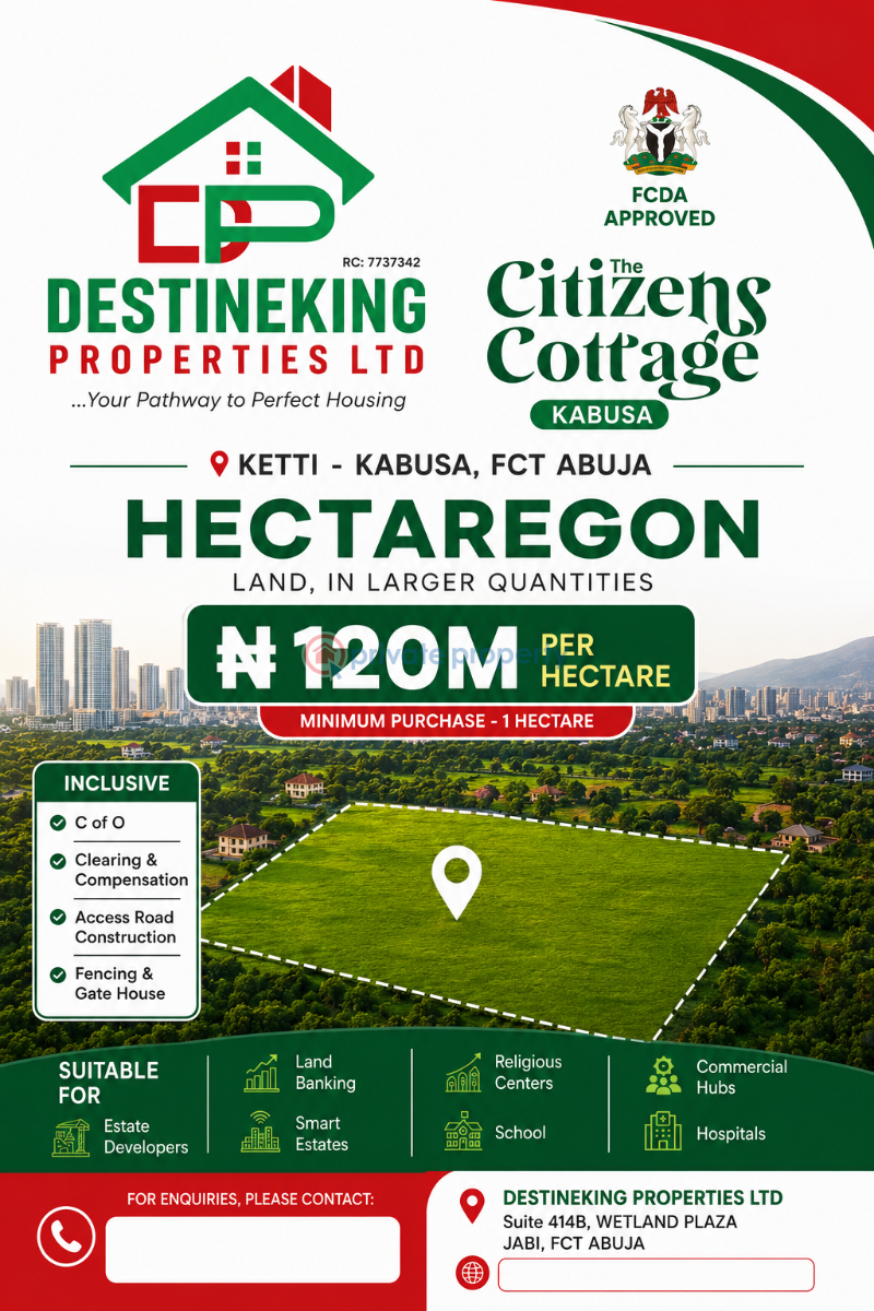 Residential Land For Sale Ketti Pyakassa Abuja Phase 4 
