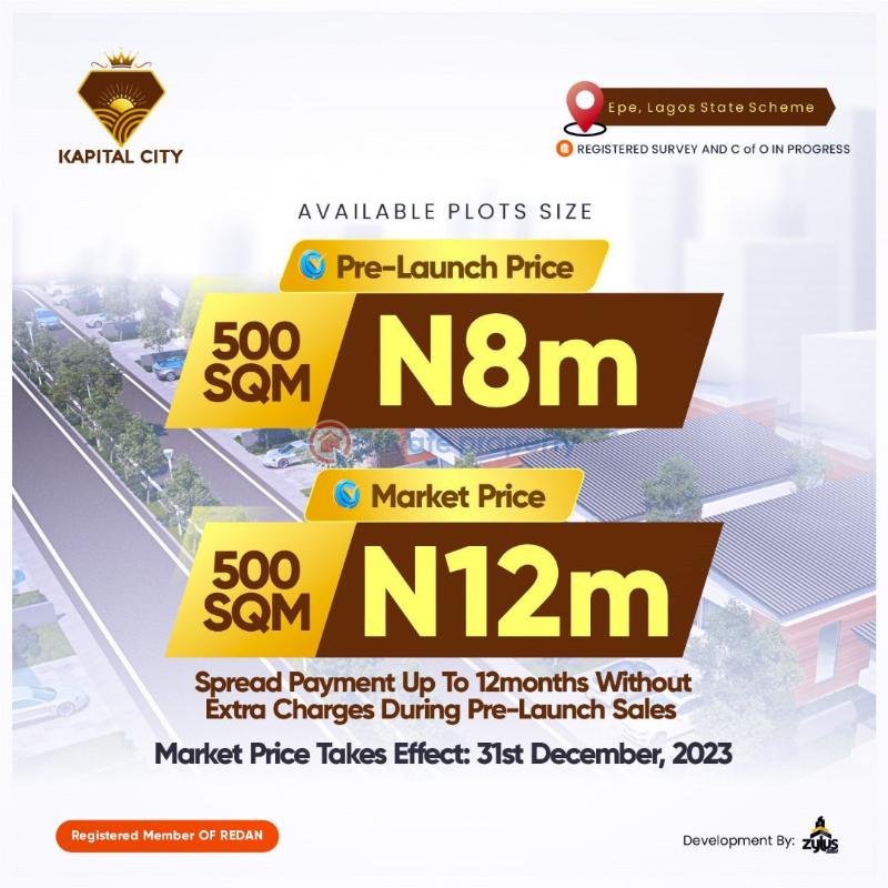 Commercial Land For Sale Secured Estate In Kapital City Epe Lagos - 2