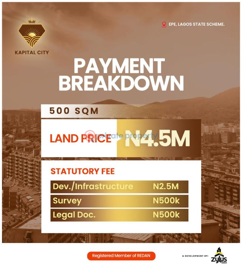 Commercial Land For Sale Secured Estate In Kapital City Epe Lagos - 3