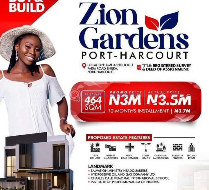 Land For Sale Zion Garden Located Behind Salvation Ministry