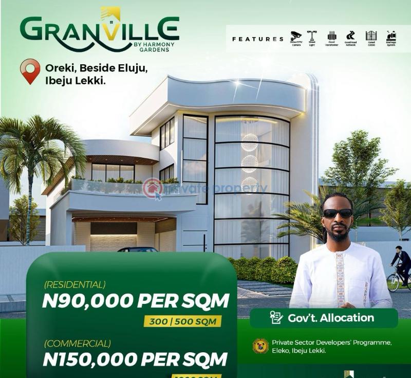 Mixed use Land For Sale Lekki Expressway Granville Estate Eleko Eleko Ibeju-Lekki Lagos