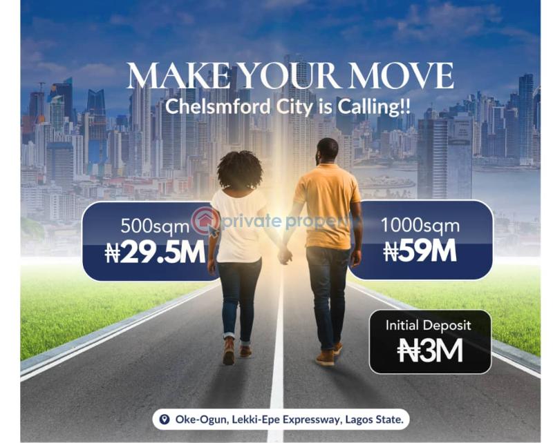 Mixed use Land For Sale Okegun Off Lekki Express Way Chemsford City Okegun Ikegun Ibeju-Lekki Lagos