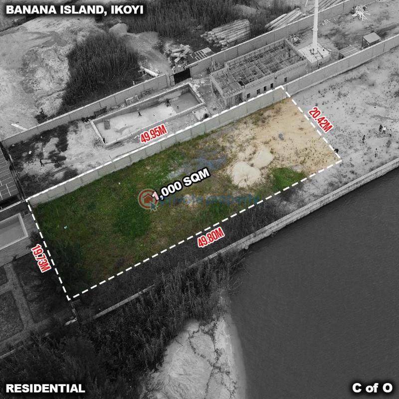 1,000sqm of bareland - 1 Residential Land For Sale Banana Island Ikoyi Lagos - 1