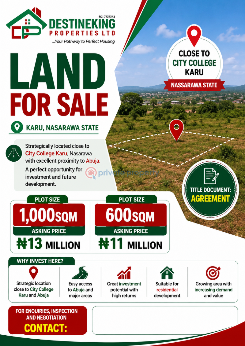 Mixed use Land For Sale Close To City College Karu Nasarawa, Close To Abuja Karu Abuja Phase 4 