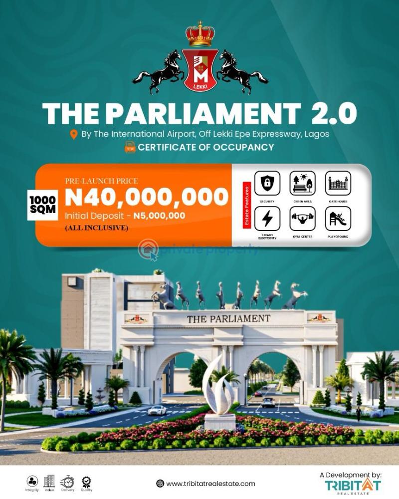 Mixed use Land For Sale Opposite Lekki Int Airport The Parliament Lekki Ibeju-Lekki Lagos