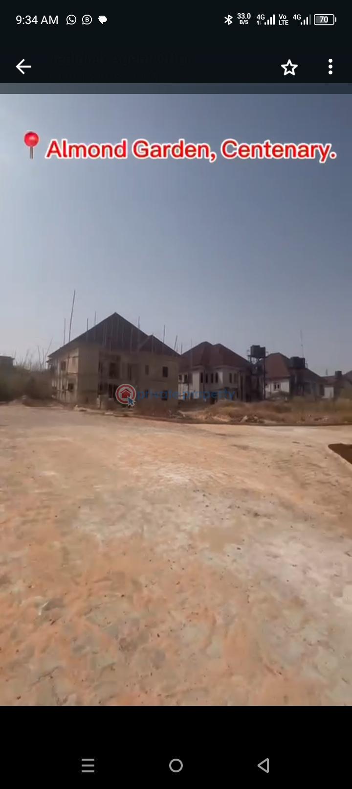 1100sqm double corner plot - 1 Residential Land For Sale Almond Garden Estate Centenary Enugu Area  - 1