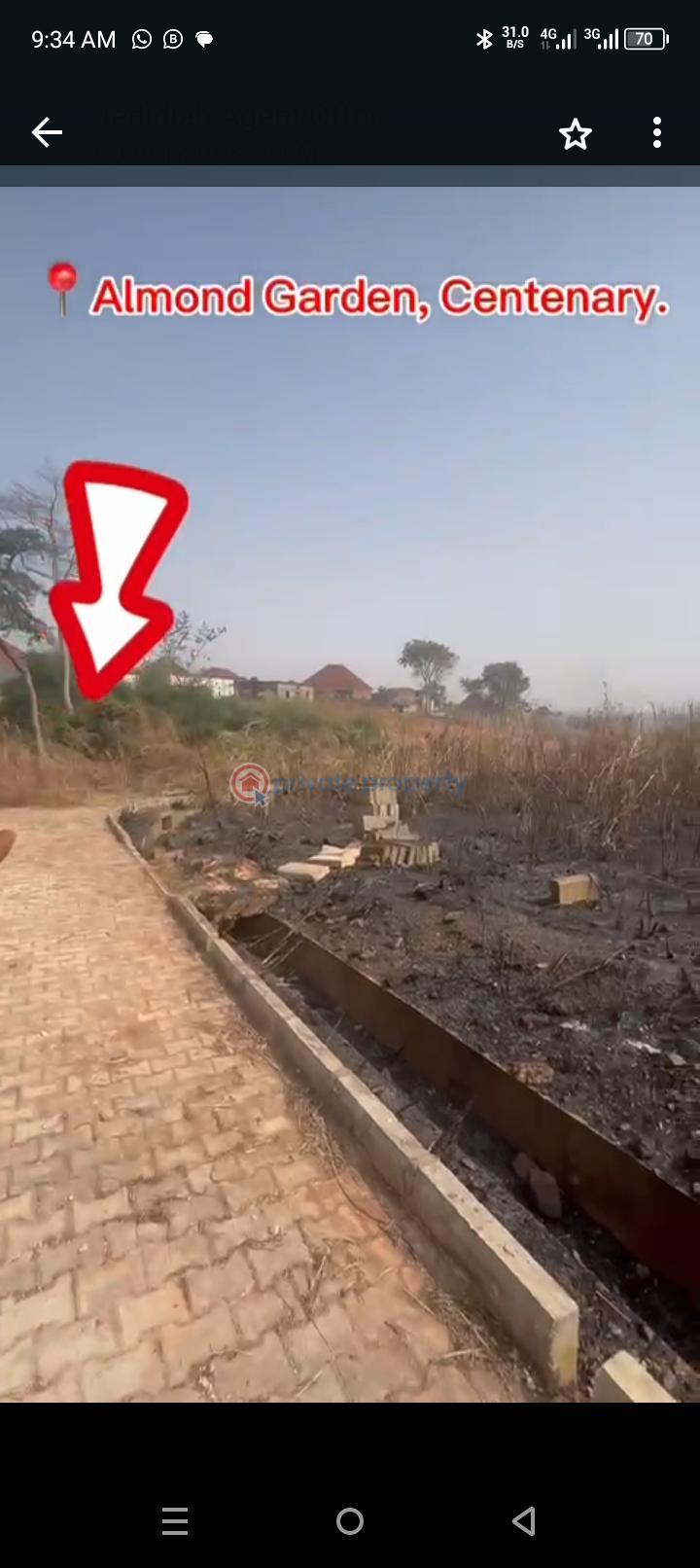 1100sqm double corner plot - 3 Residential Land For Sale Almond Garden Estate Centenary Enugu Area  - 3