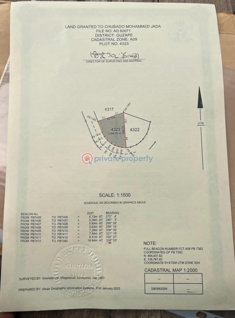 Residential Land For Sale Guzape Main Guzape Abuja Phase 1 