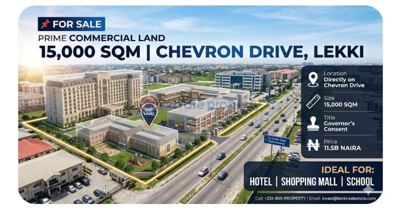 Mixed use Land For Sale Chevron Drive Lekki Lekki Phase 1 Lagos