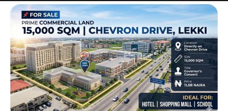 10 bedroom Commercial Land For Sale Chevron Drive Lekki Lagos