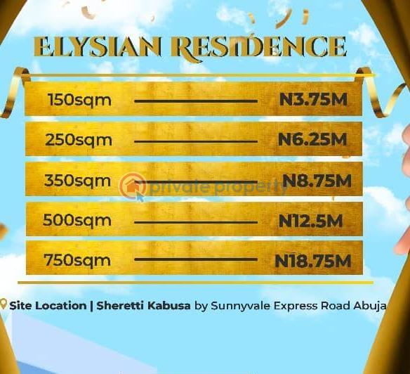 Residential Land For Sale Sunnyvale Express Way Kabusa Abuja Phase 3 