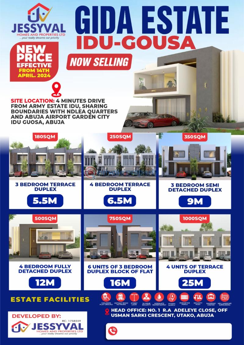 3 bedroom Residential Land For Sale Gida Estate Idu Abuja Phase 4  - 1