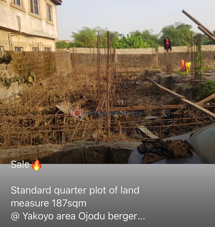 Land For Sale Yakoyo/Alagbole Ojodu Lagos