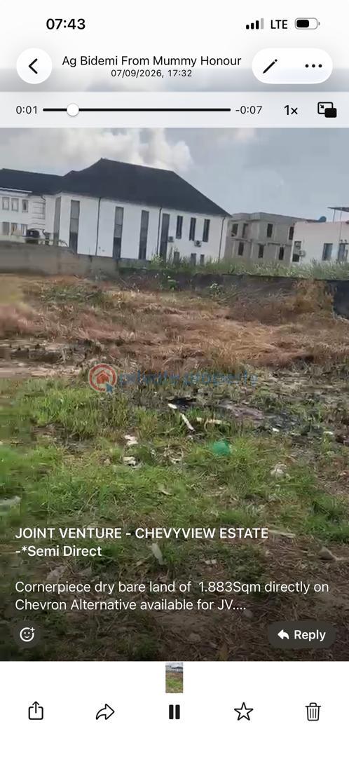 Joint Venture Land For Sale Chevron Alternative Road Chevron Drive Lekki Lagos