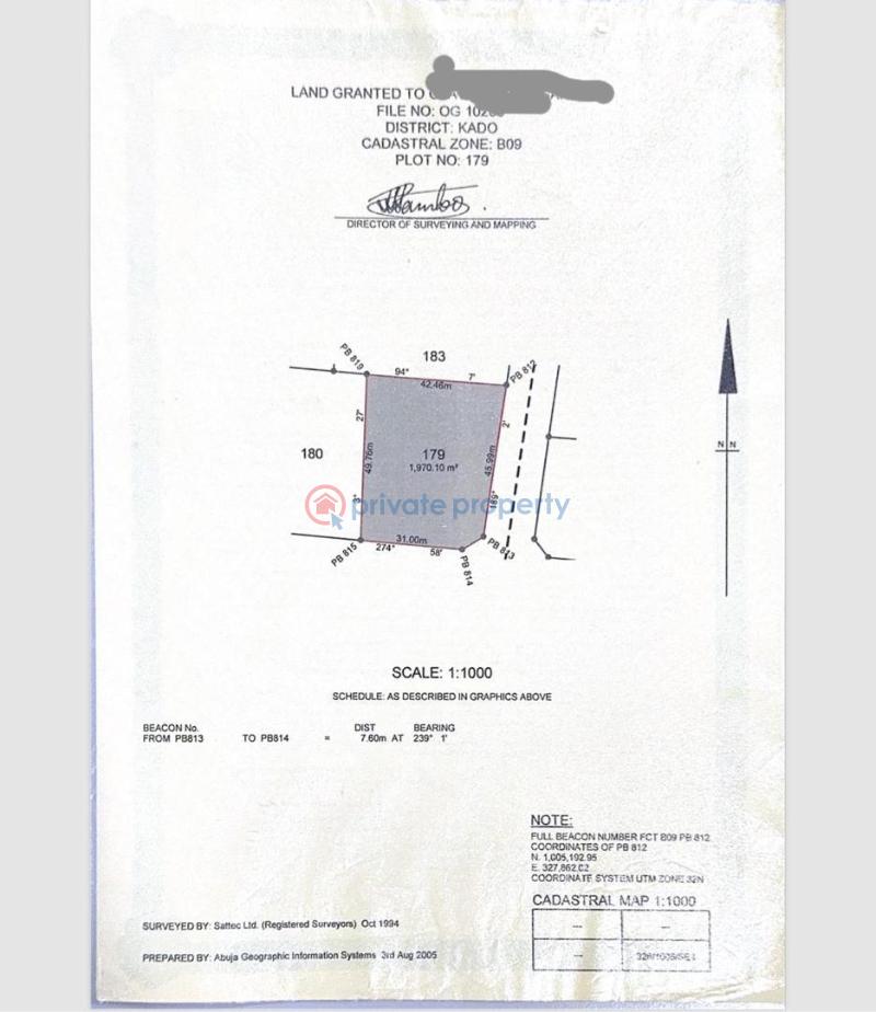 Land For Sale Kado District Jahi Abuja Phase 2 