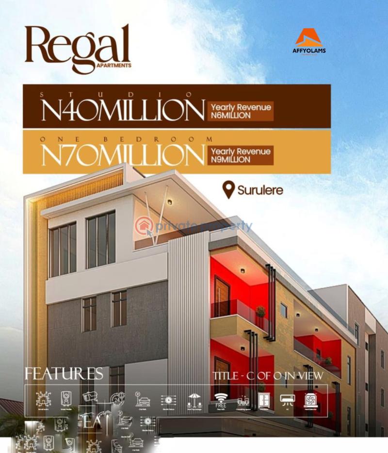 1 bedroom Flat & Apartment For Sale Ojuelegba Surulere Lagos