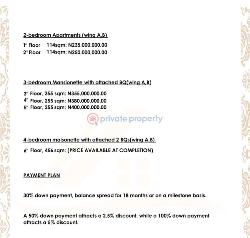 3 bedroom Shared Apartment For Sale . Ikoyi South West Lagos - 4