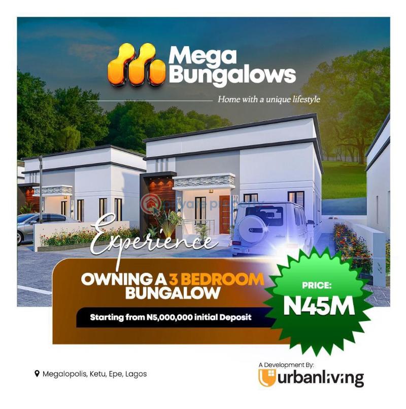 2 bedroom Detached Bungalow For Sale Mega Bungalows, Epe Lagos - 1