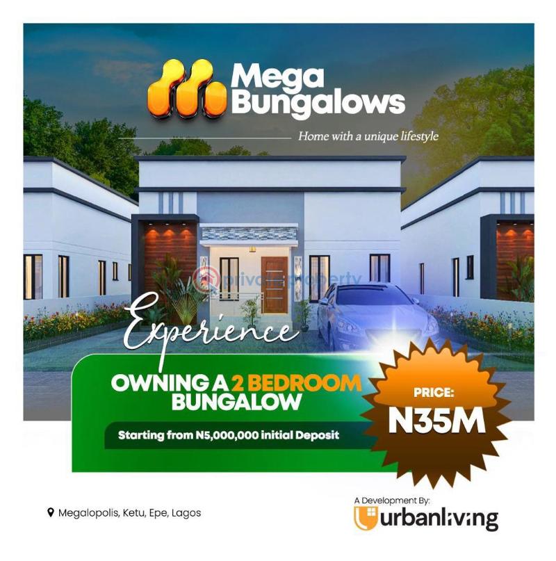 2 bedroom Detached Bungalow For Sale Mega Bungalows, Epe Lagos - 0
