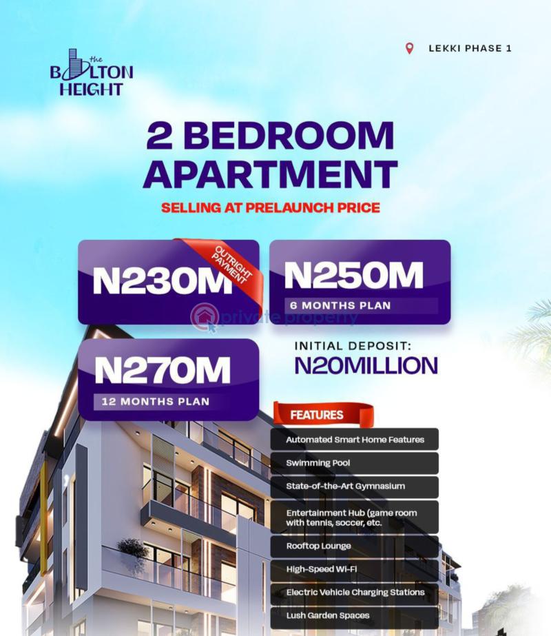 2 bedroom Block Of Flats For Sale The Boston Heights Freedom Way Lekki Phase 1 Lekki Phase 1 Lagos - 2