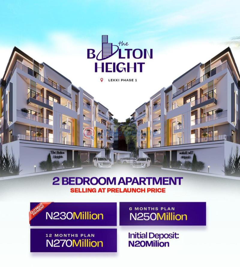 2 bedroom Block Of Flats For Sale The Boston Heights Freedom Way Lekki Phase 1 Lekki Phase 1 Lagos - 0