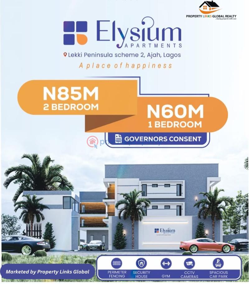 2 bedroom Mini Flat For Sale Elysium Apartment Selling Fast With Mini Gym And Lifestyle Facilities In Lekki Scheme 2 Ajah Lagos