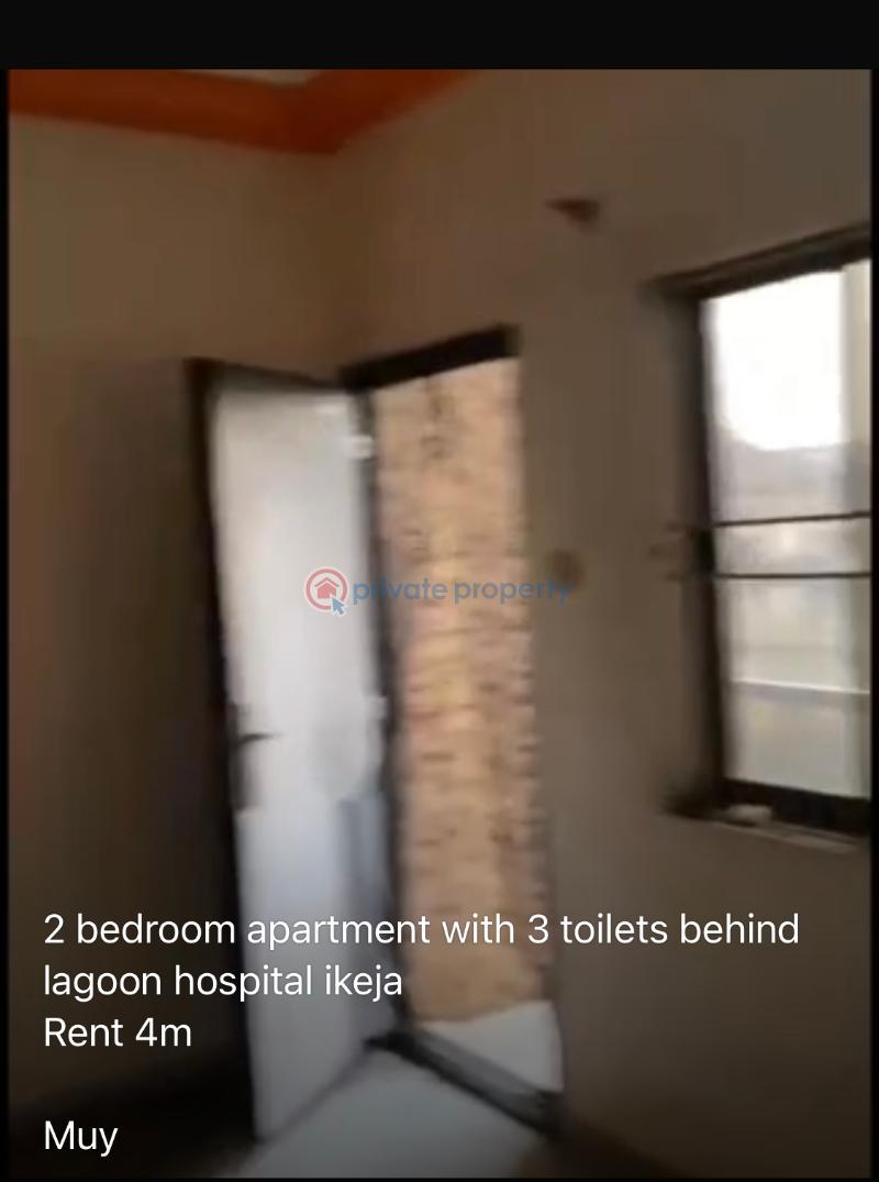 2 bedroom apartment with 3 toilets behind lagoon hospital ikeja  rent 4m  muy 2 bedroom Block Of Flats For Rent Ikeja Lagos