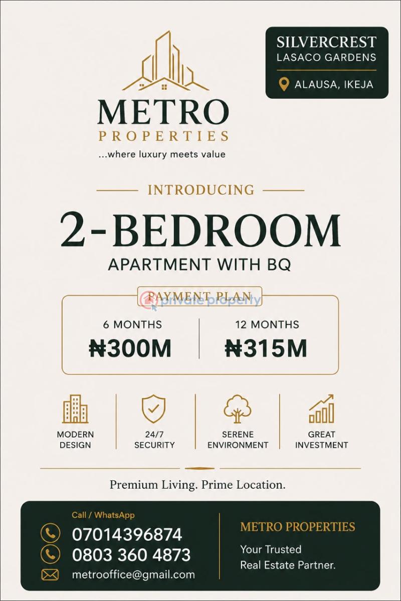 2 bedroom Room or Boys Quarter For Sale Alausa, Ikeja Alausa Ikeja Lagos