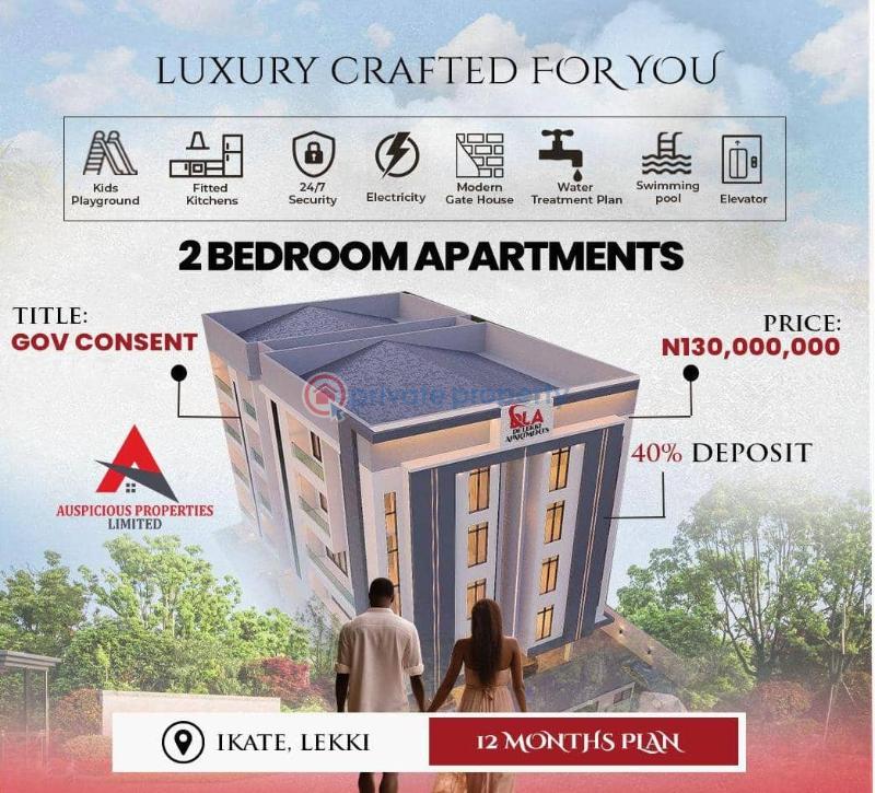 2 bedroom House For Sale De Auspicious Apartment At Ikate With Flexible Payment Available Lekki Lagos - 1