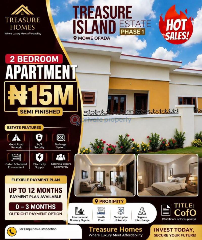 Mixed use Land For Sale Treasure Island Estate Phase 1 In Mowe Ofada Very Close Tosagamu Interchange International Breweries Plc Nestlé Nigeria Foods Christopher University Sagamu Interchange International Breweries Plc Nestlé Nigeria Foods Christopher University Red Mowe Ogun area 