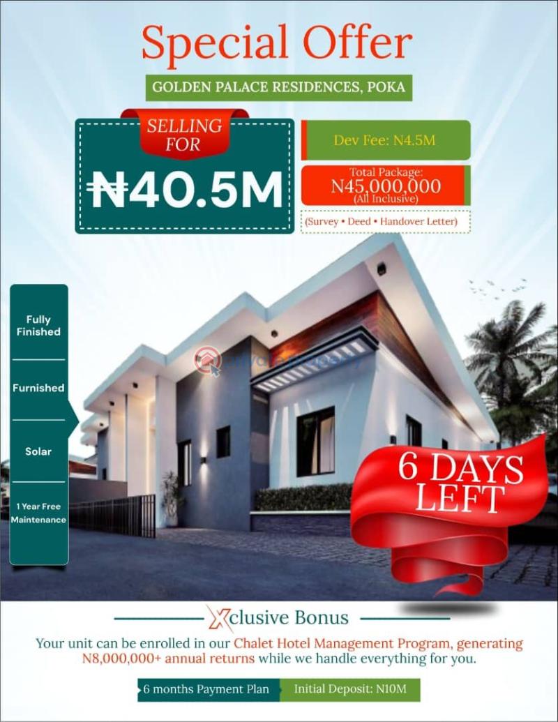 2 bedroom Bungalow For Sale Epe Lagos