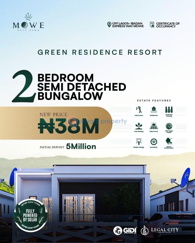 2 bedroom Semi detached Bungalow For Sale Green Residence Mowe Golf Town Mowe Ogun area  - 14