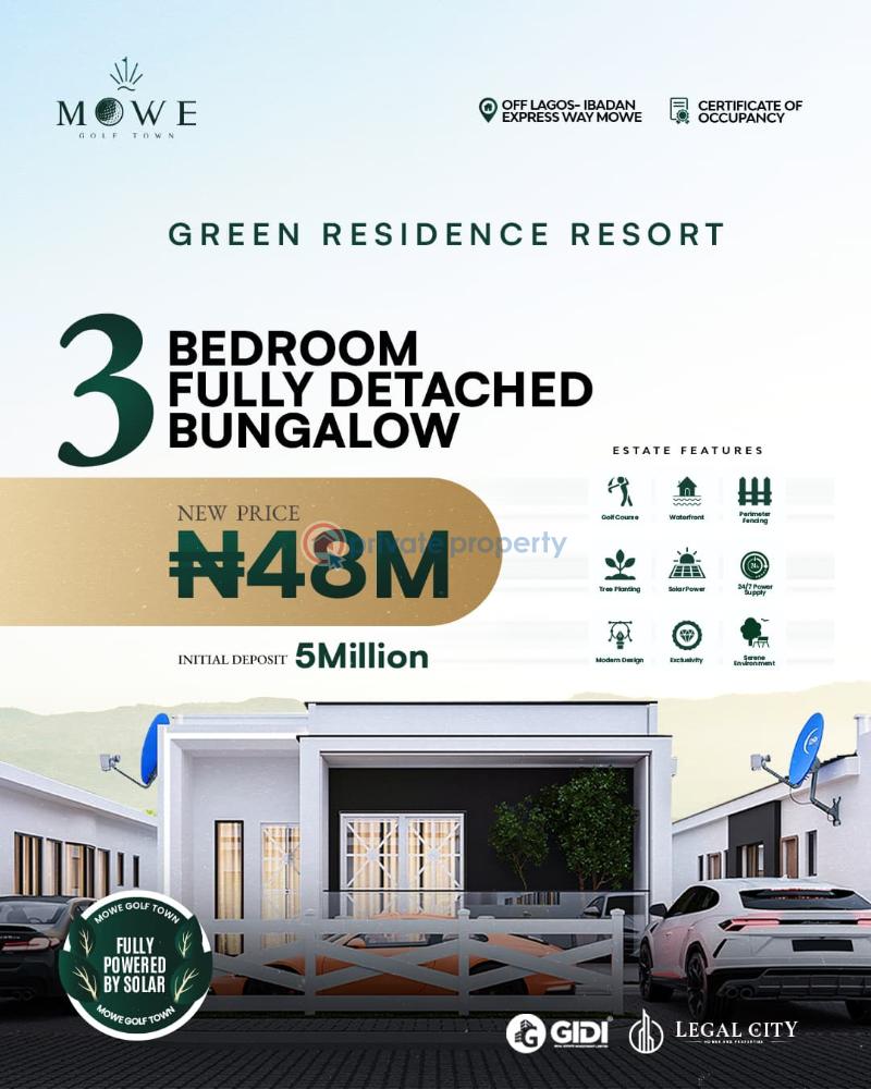 2 bedroom Semi detached Bungalow For Sale Green Residence Mowe Golf Town Mowe Ogun area  - 15