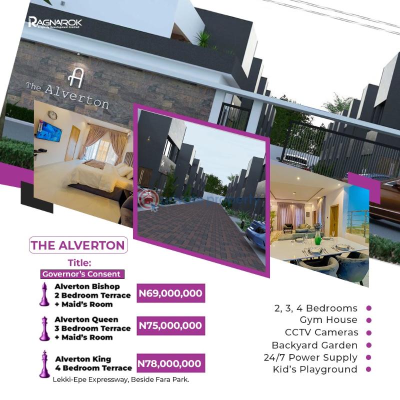 2 bedroom Terrace For Sale Ajayi Apata Estate Fara Park Majek Sangotedo Lagos