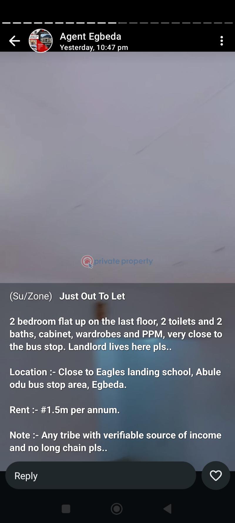 2 bedroom Block Of Flats For Rent Abuoe Odu Egbeda Egbe/Idimu Lagos - 0