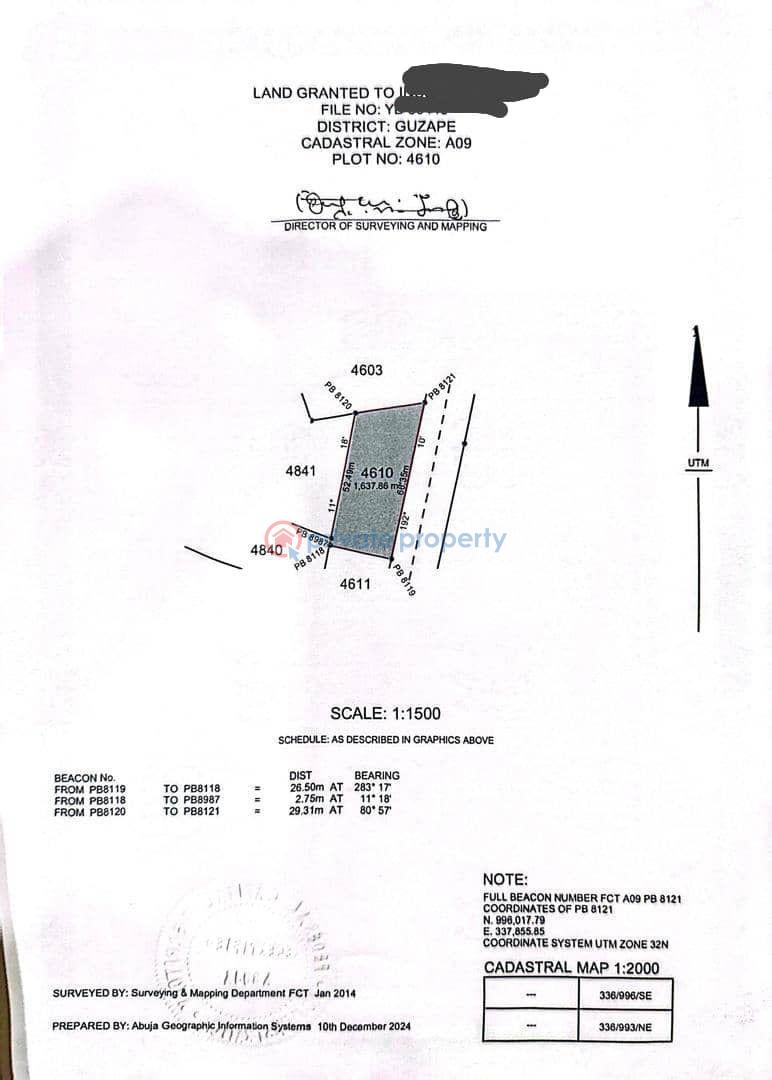 Land For Sale Guzape Abuja Phase 1  - 1