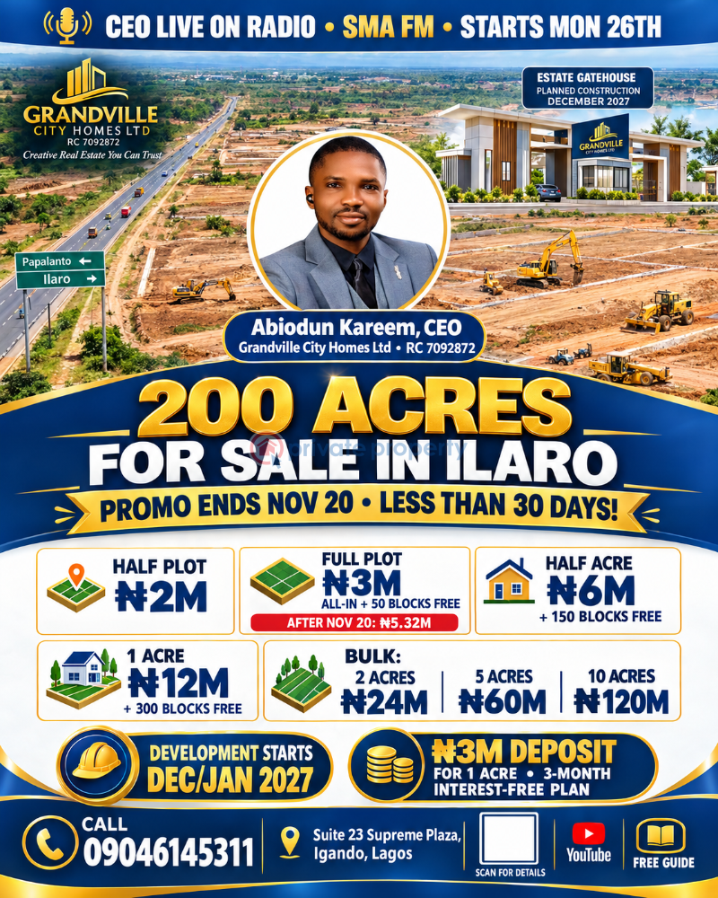 Mixed use Land For Sale Grandville City, Itesiwaju, Ilaro Estate Papalanto Ewekoro Ogun - 2