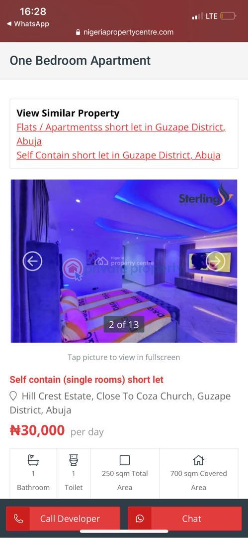 1 bedroom Mini Flat Short let Hill Crest Estate Guzape Guzape Abuja Phase 1  - 4