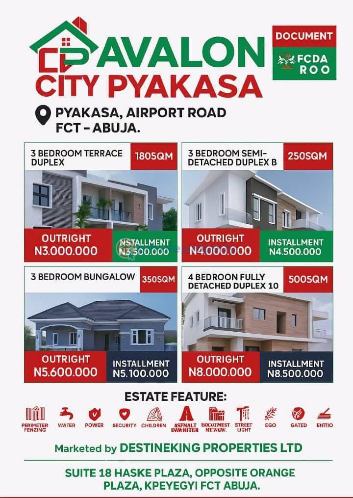 3 bedroom Land For Sale Pyakasa Airport Road Pyakassa Abuja Phase 4 