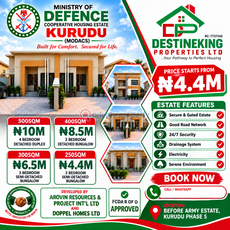 2 bedroom Residential Land For Sale Defense Cooperative Estate Kurudu Abuja Phase 4 