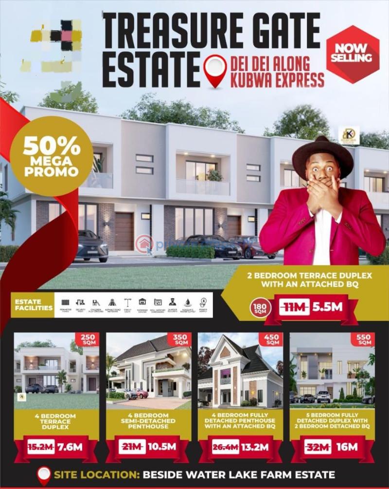 4 bedroom Residential Land For Sale Beside Water Lake Farm Estate Dei-Dei  Abuja Phase 4 